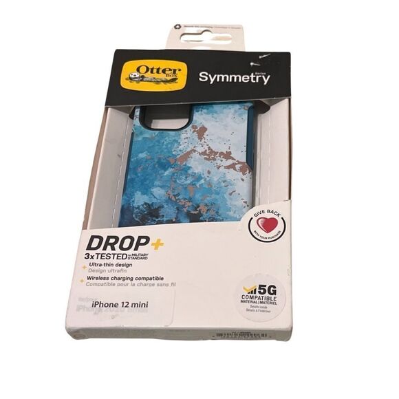 OtterBox Symmetry Series Blue Seas The Day Case For Apple iPhone 12 Mini… - Picture 2 of 8
